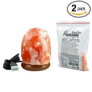  2 USB Himalayan Salt Crystal Lamps: Health & Personal Care