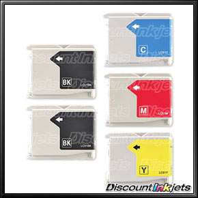 5pk LC51 Ink Cartridge Set for Brother MFC 240C Printer  