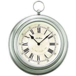 Seth Thomas Hunter Silver Tone Metal Case with Off White Dial Antique 