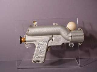 TOY *PING PONG* BALL METAL PISTOL MACHINE AGE PONG REPEATER VINTAGE 