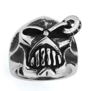 Stainless Steel Skull Ring With eye Ring (Available in Sizes 10 to 14 