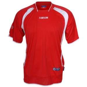   Sarson USA Bonn Custom Soccer Jersey RED/WHITE AXS