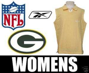 GREEN BAY PACKERS WOMENS NFL POLO SHIRT noSLV yw XL  