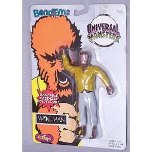  Universal Monsters Wolfman Bend ems Action Figure Toys 