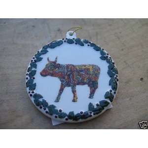  4 Cow Parade Moo York Celebration Christmas Ornaments 
