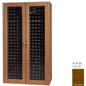   440 Bottle Wine Cellar   Glass Doors / Dark Walnut Cabinet Appliances