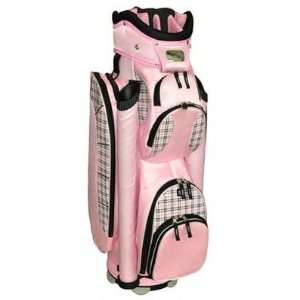 com New 2012 Ladies Atlantis Pink Plaid Golf Club Cart Bag for Womens 