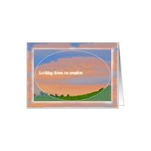  Blank, Groundhog on Grassy Hillside at Sunset Card Health 