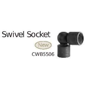  Corner curtain rod swivel socket for use with 2 wood 